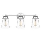 Quoizel Three Light Bath Haverfield in Polished Chrome