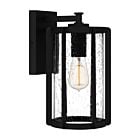 Quoizel One Light Outdoor Wall Mount Hazel in Earth Black