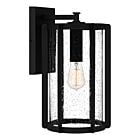 Quoizel One Light Outdoor Wall Mount Hazel in Earth Black