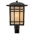 Quoizel One Light Outdoor Post Mount Hillcrest in Imperial Bronze