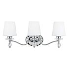 Quoizel Three Light Bath Fixture Hollister in Polished Chrome