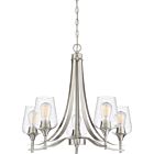 Quoizel Five Light Chandelier Towne in Brushed Nickel