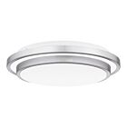 Quoizel LED Flush Mount Irving in Brushed Aluminum