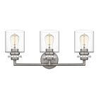 Jaspar 3-Light Bathroom Vanity Light in Antique Nickel