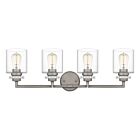 Jaspar 4-Light Bathroom Vanity Light in Antique Nickel