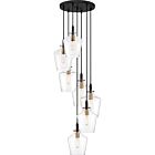 Quoizel Seven Light Pendant June in Earth Black