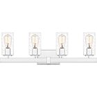 Kirby 4-Light Bathroom Vanity Light in Polished Chrome