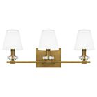 Kelsey Glen 3-Light Bathroom Vanity Light in Weathered Brass