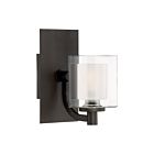 Kolt 1-Light Bathroom Vanity Light in Western Bronze