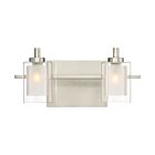 Quoizel Two Light Bath Fixture Kolt in Brushed Nickel