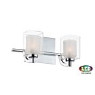 Quoizel Two Light Bath Fixture Kolt in Polished Chrome