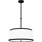 Quoizel Four Light Pendant Kylen in Matte Black