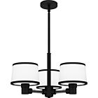 Quoizel Three Light Chandelier Kylen in Matte Black