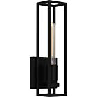 Quoizel One Light Wall Sconce Leighton in Matte Black