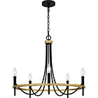 Quoizel Five Light Chandelier Legare in Matte Black