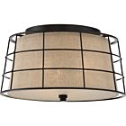 Landings 3-Light Flush Mount in Mottled Cocoa