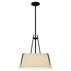 Quoizel Three Light Pendant Leona in Matte Black