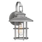 Quoizel One Light Outdoor Wall Mount Lombard in Antique Brushed Aluminum