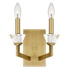 Lottie 2-Light Wall Sconce in Aged Brass