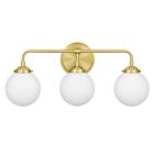 Quoizel Three Light Bath Landry in Satin Brass