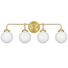 Landry 4-Light Bathroom Vanity Light in Satin Brass