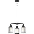 Quoizel Three Light Chandelier Ludlow in Earth Black