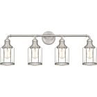 Ludlow 4-Light Bathroom Vanity Light in Brushed Nickel