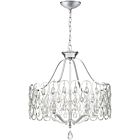 Quoizel Five Light Chandelier Lulu in Polished Chrome