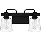 Quoizel Two Light Bath Lydia in Matte Black