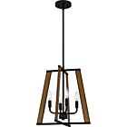 Mayline 4-Light Pendant in Matte Black