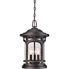 Quoizel Three Light Outdoor Hanging Lantern Marblehead in Palladian Bronze