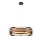 Quoizel Four Light Pendant Laguna in Renaissance Copper