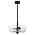 McIntire 3-Light Pendant in Matte Black