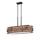 Quoizel Three Light Island Chandelier Laguna in Renaissance Copper