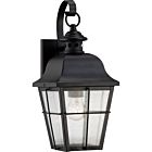 Quoizel One Light Outdoor Wall Lantern Millhouse in Mystic Black