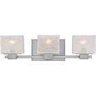 Quoizel Three Light Bath Fixture Melody in Brushed Nickel