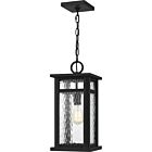 Quoizel One Light Outdoor Hanging Lantern Moira in Earth Black