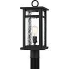 Quoizel One Light Outdoor Post Mount Moira in Earth Black