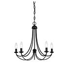 Quoizel Five Light Chandelier Mirren in Imperial Bronze