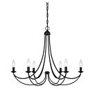 Quoizel Six Light Chandelier Mirren in Imperial Bronze