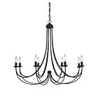 Quoizel Eight Light Chandelier Mirren in Imperial Bronze