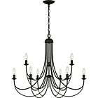 Quoizel Nine Light Chandelier Mirren in Imperial Bronze