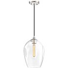 Quoizel One Light Mini Pendant Nostalgia in Polished Nickel