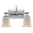 Quoizel Two Light Bath Fixture Nicholas in Polished Chrome