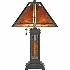 Quoizel Three Light Table Lamp San Gabriel in Valiant Bronze