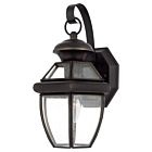 Quoizel One Light Outdoor Wall Lantern Newbury in Medici Bronze