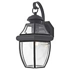 Quoizel One Light Outdoor Wall Lantern Newbury in Mystic Black