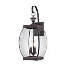 Quoizel Three Light Outdoor Wall Lantern Oasis in Medici Bronze