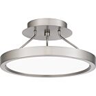 Quoizel LED Semi Flush Mount Outskirts in Brushed Nickel