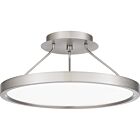 Quoizel LED Semi Flush Mount Outskirts in Brushed Nickel